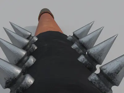 Medieval Mace LP 3DModel Low-poly 3D model