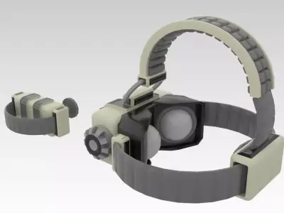 Old PC with VR  3D model