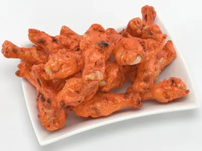 BBQ Chicken Plate 3D model
