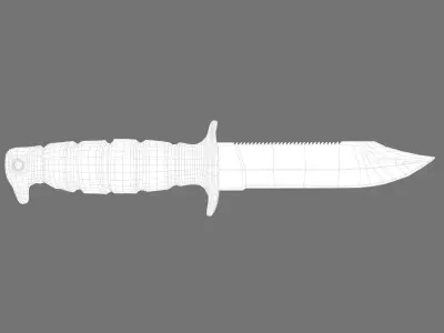 Air Force Survival Knife 3D model