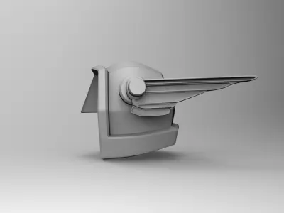 Helmet 2 with wings Free 3D model