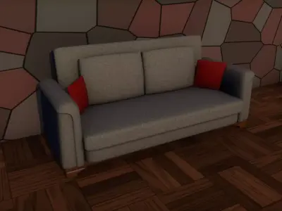 Basic couch Free 3D model