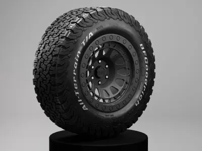 BF Goodrich AT KO2 Offroad Tire 3D Model 3D model