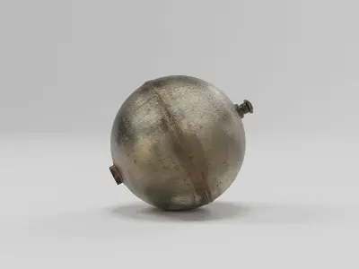 Metallic Ball Float air sphere compressor model 3D model