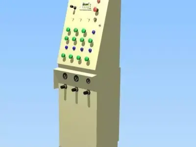 Tablero de maquina Free 3D model