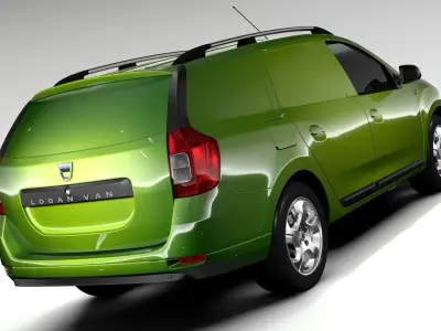 Dacia Logan VAN 2016 3D model