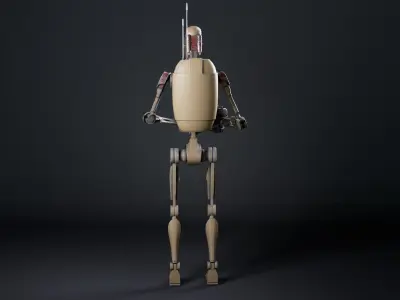 BattleDroid B1 STAR WARS Low-poly 3D model