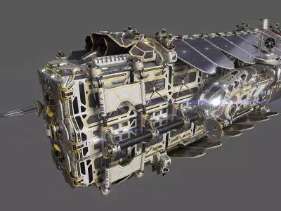 Civilian DROMEDARY Transport Bow Section 3D model