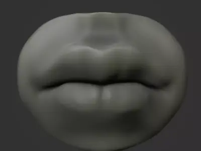 Mouth lips 3D model