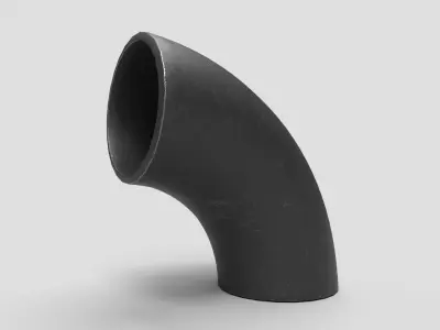 Elbow Pipe Long Radius 4 inches 3D model