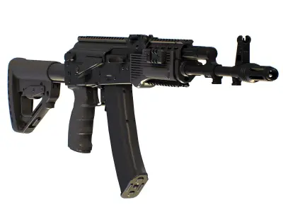 Kalashnikov Assault Rifle AK-300 Gun AKs AKM Low-poly 3D model
