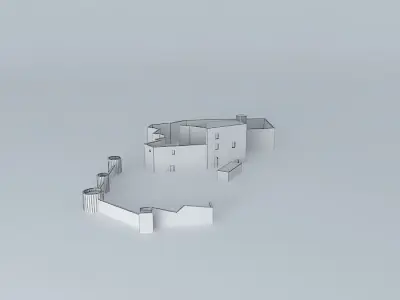 Castle Montánchez Free 3D model