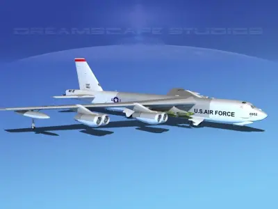 Boeing B-52G Stratofortress V01 3D model