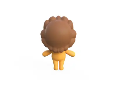 Little animal cute - Lion cute - Character008 Low-poly 3D model