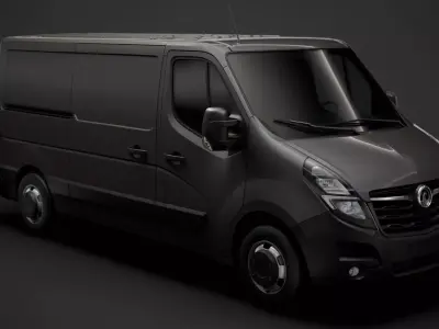 Vauxhall Movano L2H1 Van 2020 3D model