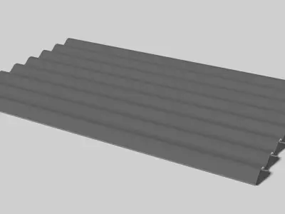 Sheet Metal 3D Model Free low-poly 3D model