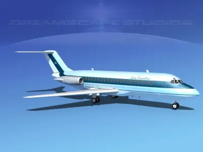 Douglas DC-9-15 Aero Executive 3D model