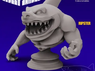 Street Shark - Ripster -  Animated Series 3D print model purchase