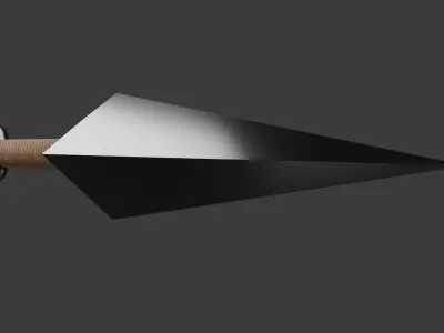 Kunai Simple Model Free low-poly 3D model