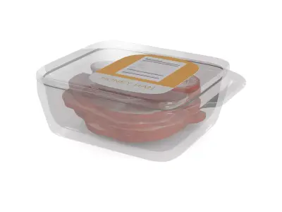 Dried meats Honey Glazed Ham 3D model