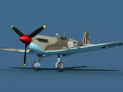 Supermarine Spitfire MkVI V03 3D model