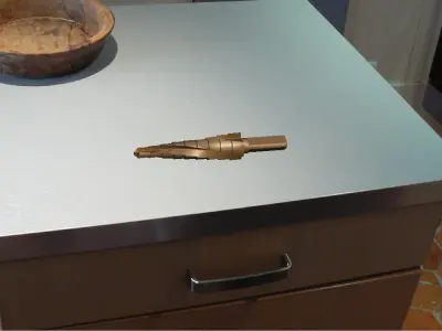 Step drill with spiral flute Free 3D model