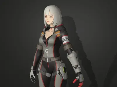 ace force silver 3D model