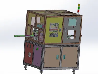 Battery tape fitting machine 3D model