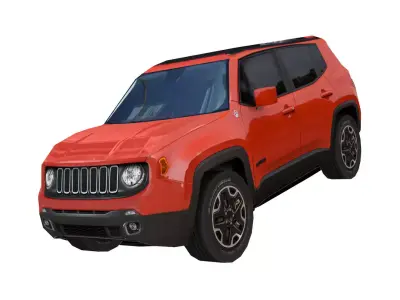 Jeep Renegade 2016 4X4 Low-poly 3D model
