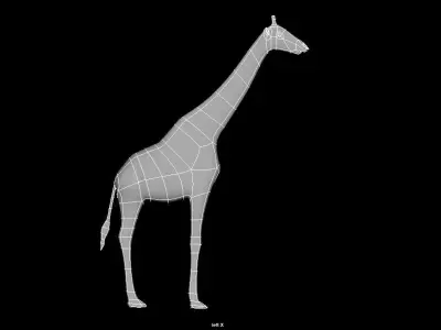 Giraffe lowpoly Low-poly 3D model