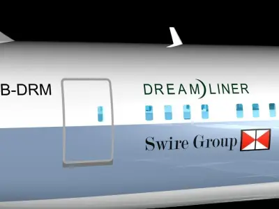 Cathay Pacific 787- 8 Dreamliner 3D model