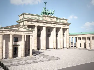 Brandemburg Berlin Gate 3D model