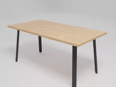 OGI A - Rectangular workstation desk - Free 3D model