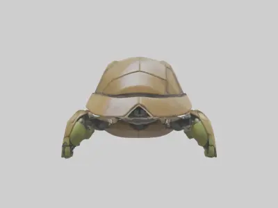 Robot version of a robot turtle model 3D model