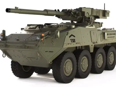 M1128 Stryker MGS 2003 3D model