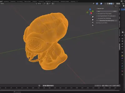 Insectoid Alien Bust 3D Print Model 3D print model purchase