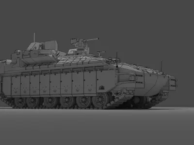 IDF Nammer APC with Trophy APS 3D model