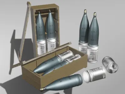 Tank shell collection 3D model