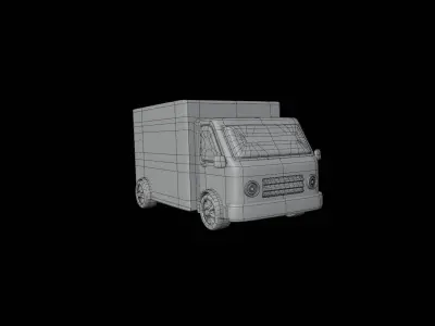 Pickup Van 3D model