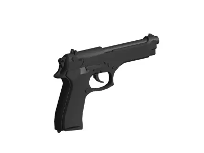 Beretta 92FS Pistol 3D model