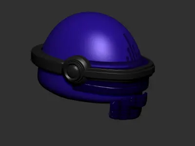helmet high poly sculpt 3d printable ver 7 3D model 3D model 218