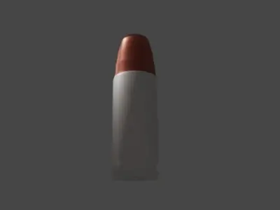 40 cal bullet Free low-poly 3D model
