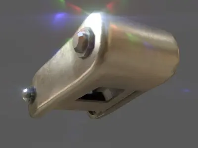 LEAF SPRING SHACKLE Low-poly 3D model