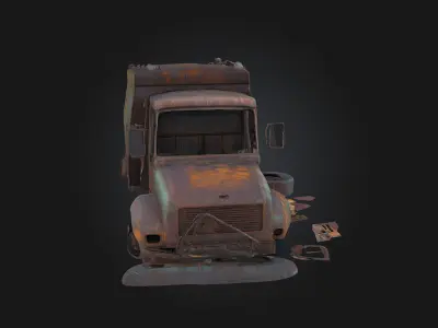 Rusty Relic Timeworn Echo from the Past 3D model