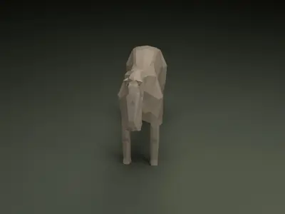 Horse Low-poly 3D model