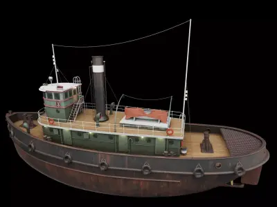 TUG HARBOUR 3D model