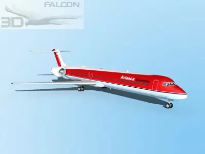 Falcon3D MD 80 Avianca 3D model