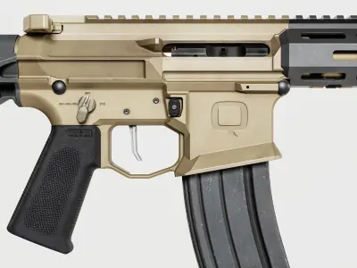 Q Honey Badger Rifle Low-poly 3D model