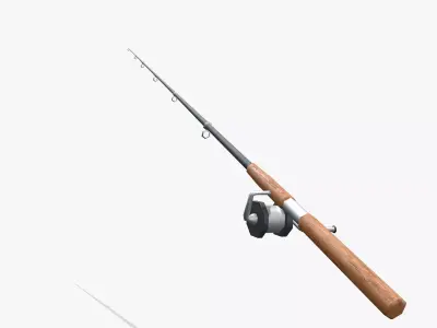 Fishing Rod V08 Low-poly 3D model