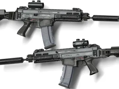 Bren CZ 805 A1 A2 V2 Low-poly 3D model